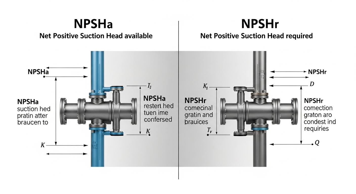 Ponpa kimikoetarako NPSHren azterketa: NPSHA eta NPSHR arteko aldea