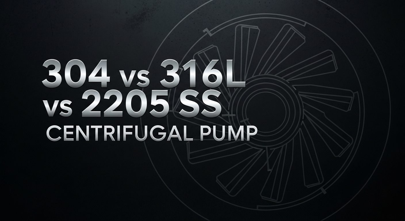 304 vs 316L vs 2205 SS ponpa zentrifugoa