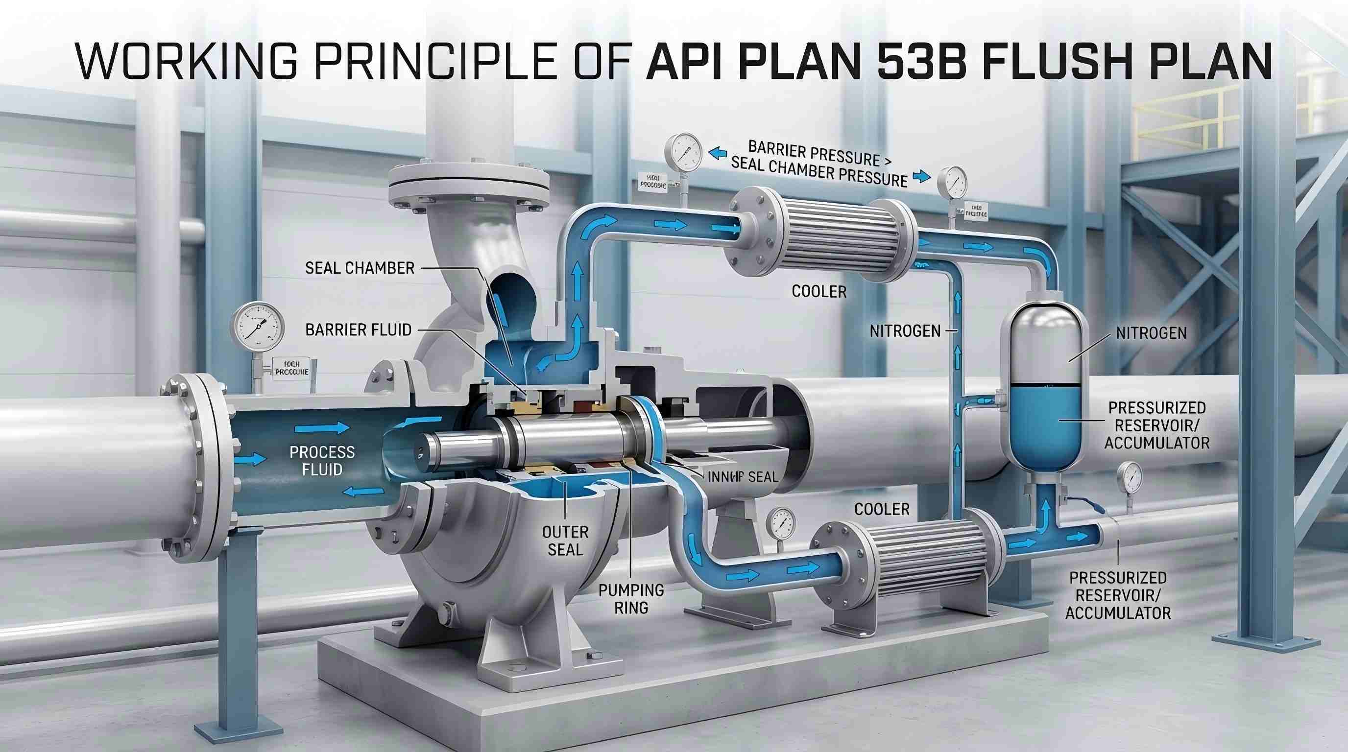 API PLAN 53B Flush Planaren lan-printzipioa